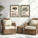 Palm Study II Green and Beige and Brown Framed Art