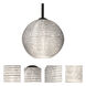 Kristall 8 LED Black Cord Pendant Ceiling Light