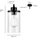 Beverlly 1 Light 4.75 inch Matte Black Mini-Pendant Ceiling Light