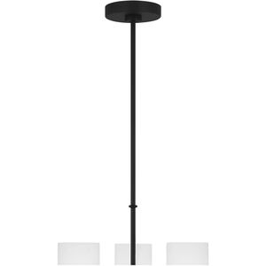 Emile 3 Light 16 inch Midnight Black Chandelier Ceiling Light