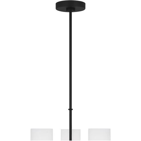 Emile 3 Light 16 inch Midnight Black Chandelier Ceiling Light