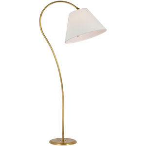 Amber Lewis Dume 63 inch 15.00 watt Hand-Rubbed Antique Brass Arched Floor Lamp Portable Light, Large