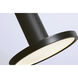 Luna LED 24 inch Black Nonuple Round Pendant Ceiling Light