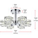 Lyra 6 Light 14 inch Chrome Flush Mount Ceiling Light