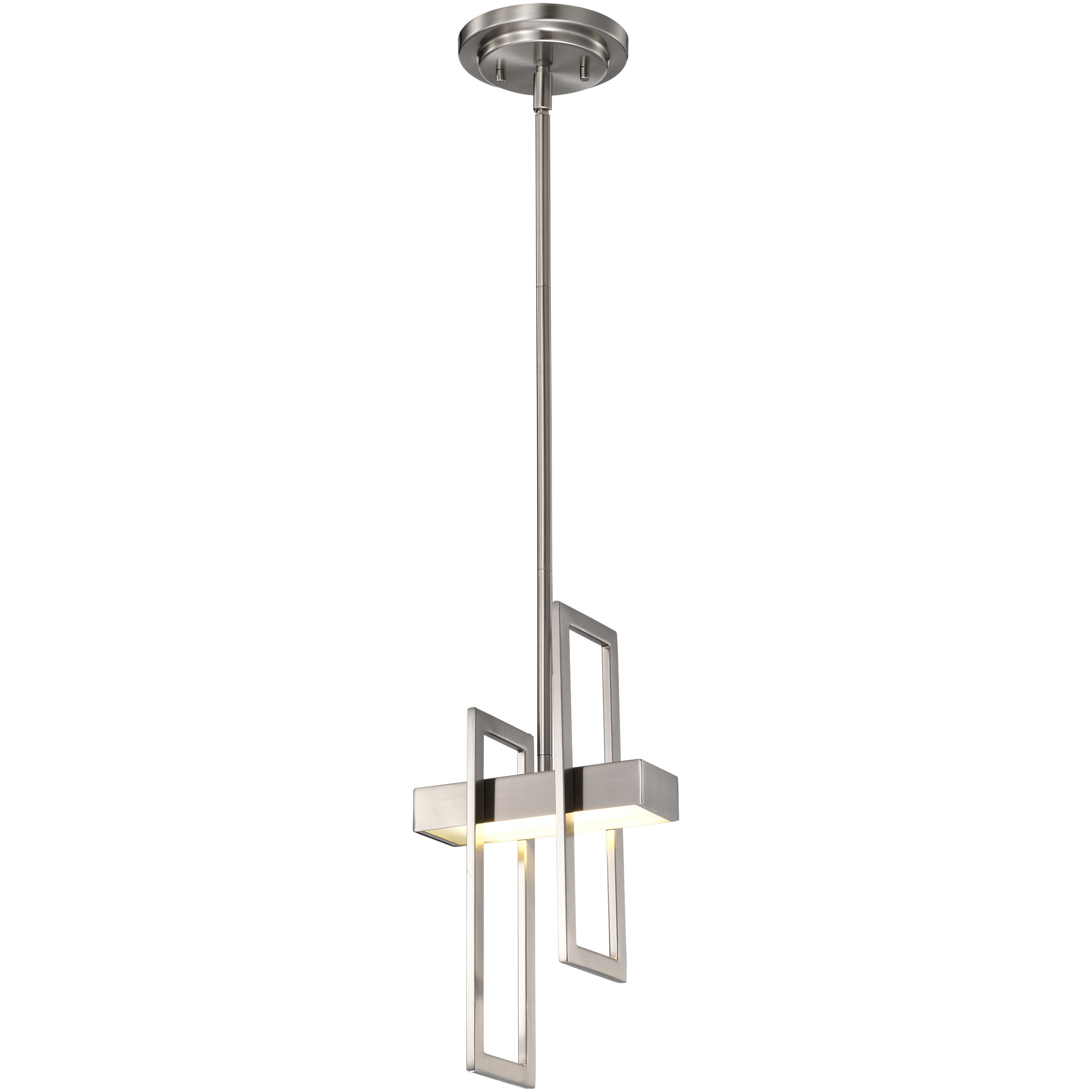 Frame LED 6 inch Brushed Nickel Pendant Ceiling Light
