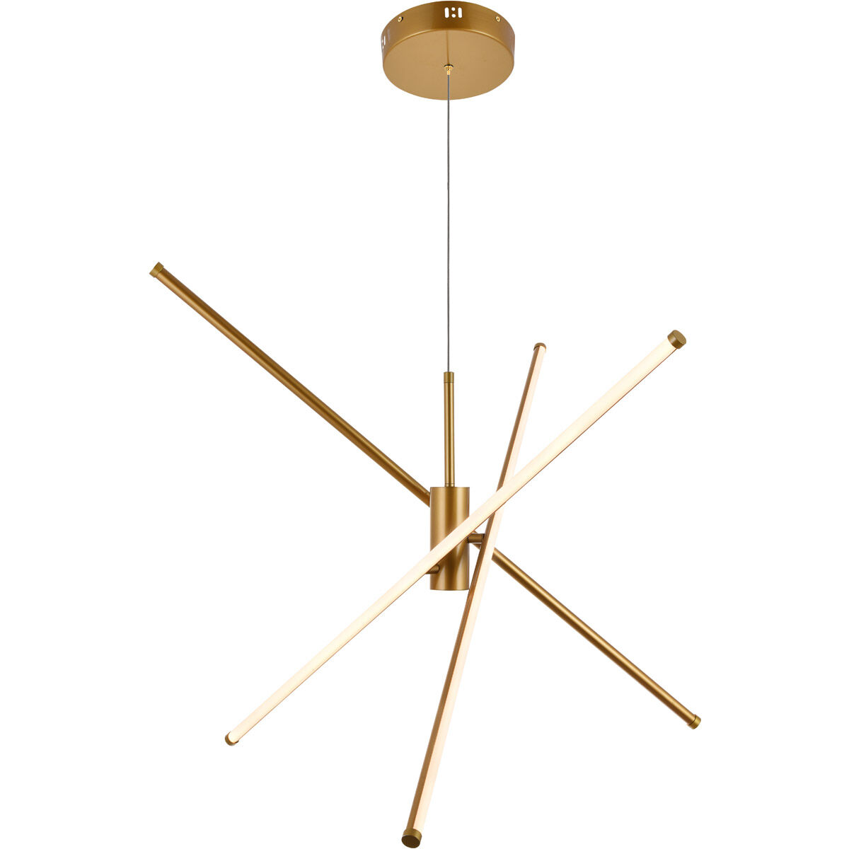 Sonya 3 Light 44 inch Gold Pendant Ceiling Light