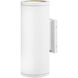 Silo 2 Light 16 inch Textured White Outdoor Wall Mount