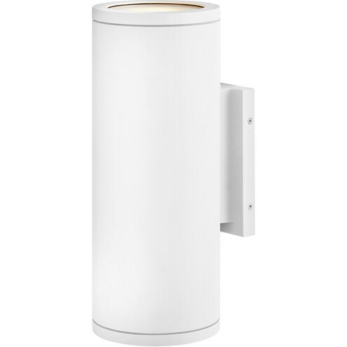 Silo 2 Light 16 inch Textured White Outdoor Wall Mount