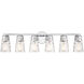 Gordon 6 Light 34 inch Chrome Bathroom Vanity Light Wall Light