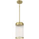 Whittley 1 Light 6 inch Satin Brass Pendant Ceiling Light