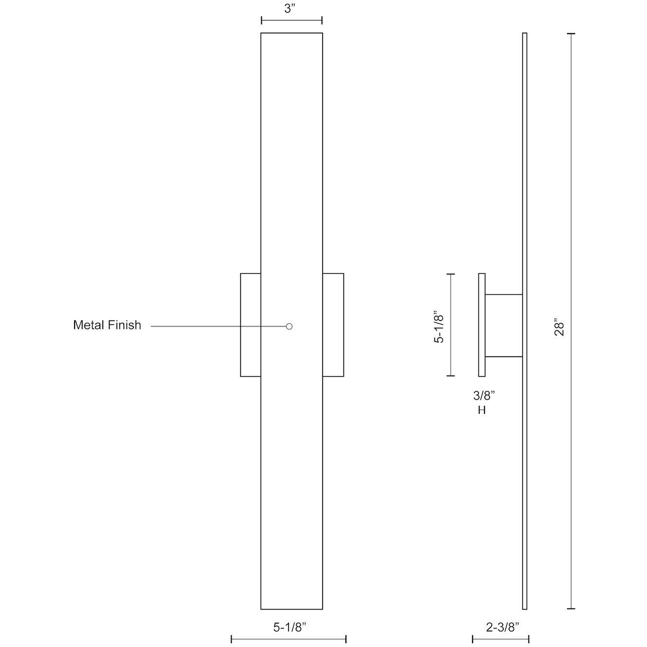 Vesta All-terior Wall Light in Brushed Nickel