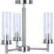Benson 3 Light 16 inch Brushed Nickel Semi-Flush Mount Ceiling Light