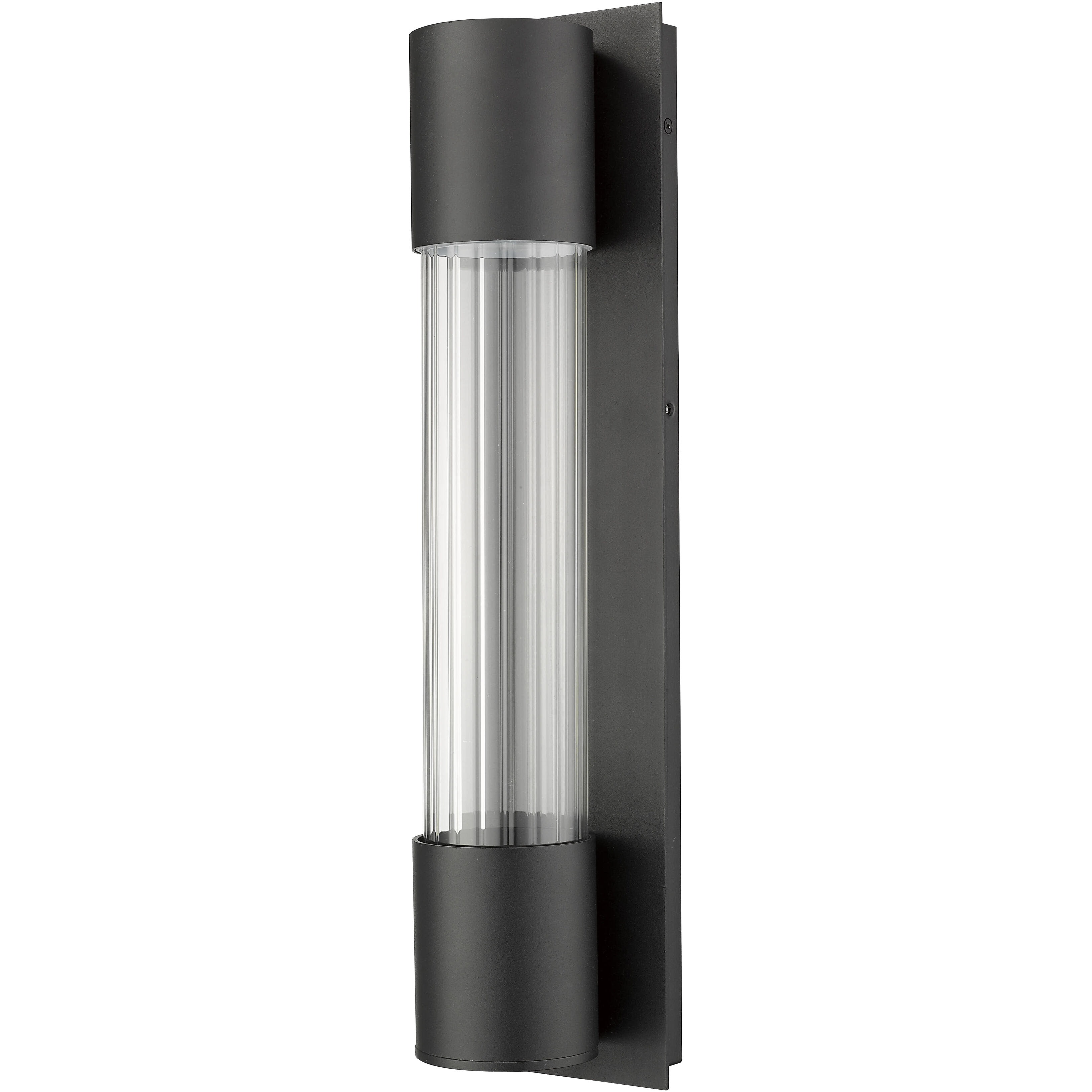 Striate Outdoor Wall Light in Black