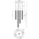 Atomo 4 Light 30 inch Chrome Chandelier Ceiling Light