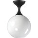 Neve 1 Light 9 inch Black Semi-Flush Mount Ceiling Light