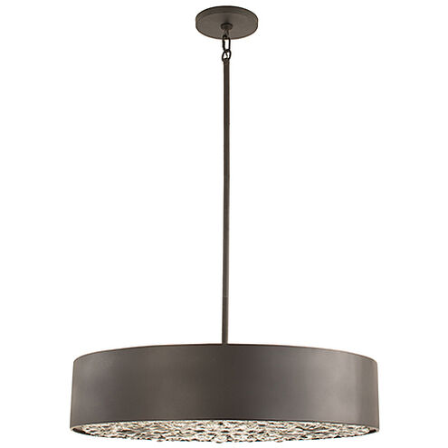 Azores 6 Light 28 inch Black Cashmere Pendant Ceiling Light