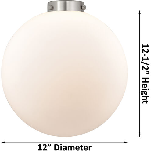 Nouveau 2 Beacon LED 12 inch Oil Rubbed Bronze Mini Pendant Ceiling Light in Seedy