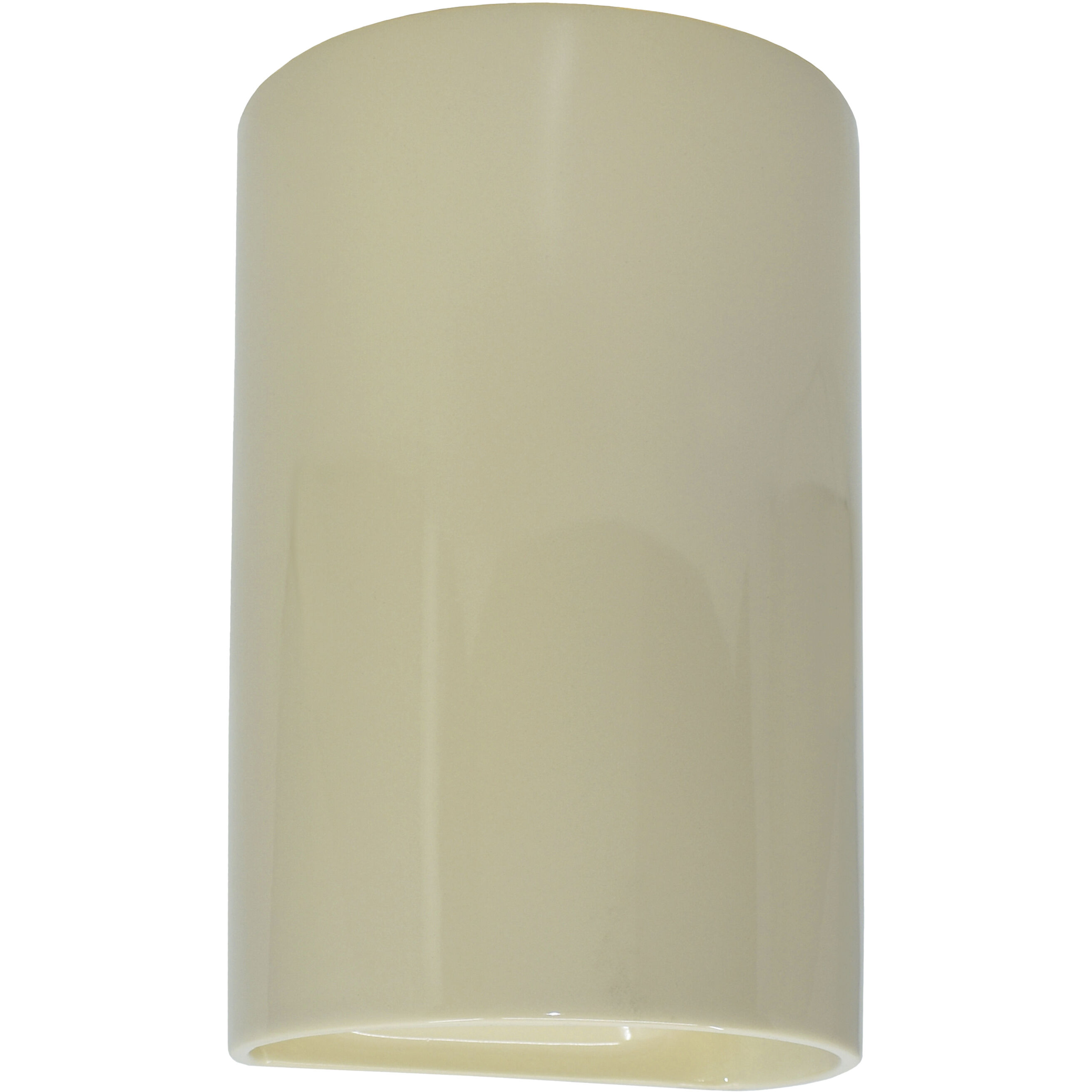 Ambiance Cylinder LED 7.75 inch Vanilla Gloss ADA Wall Sconce Wall Light, Large