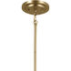 Ali 4 Light 20 inch Brushed Natural Brass Chandelier Ceiling Light