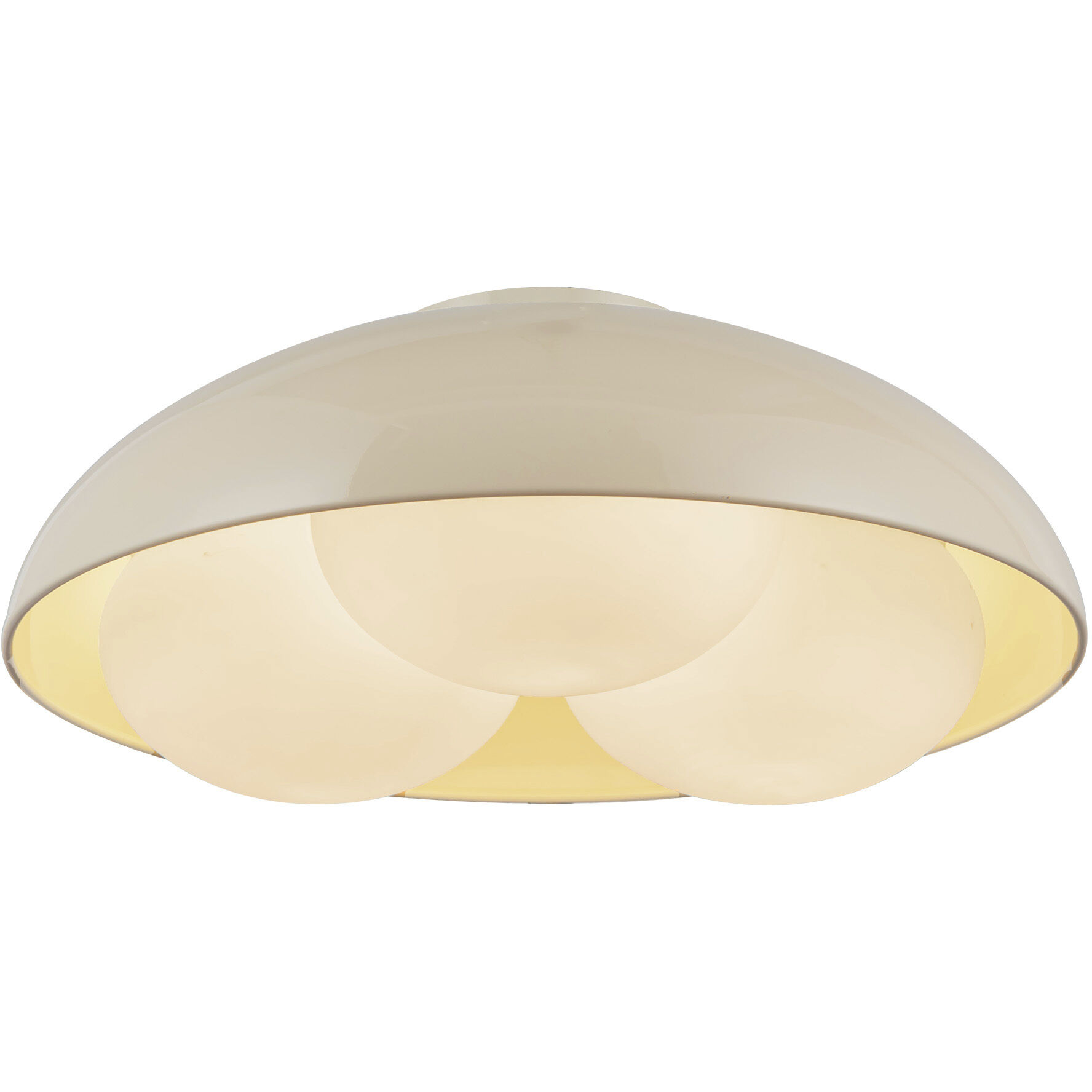Alora Mood Robyn 3 Light 16 inch Pearl White Flush Mount Ceiling Light
