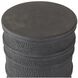 Dermot 18 inch Black Outdoor End Table