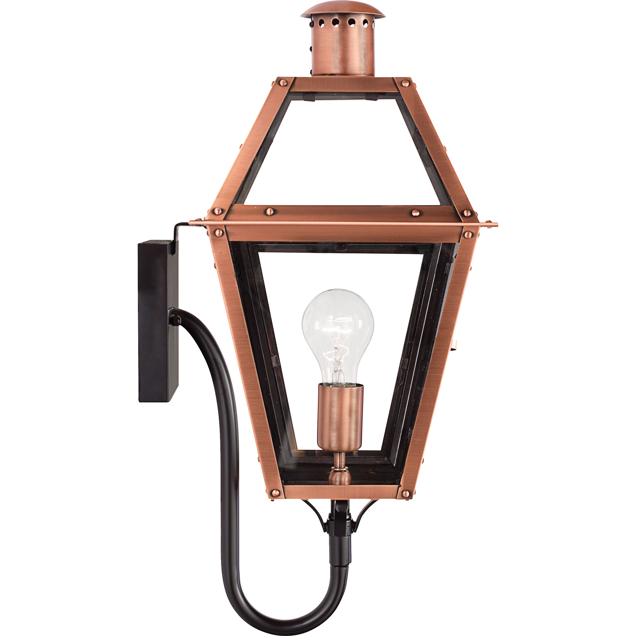 Rue De Royal 1 Light 21 inch Aged Copper Outdoor Wall Lantern 
