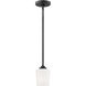 Windom 1 Light 4.25 inch Midnight Black Pendant Ceiling Light