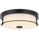 Kolson 1 Light 12 inch Black Flush Mount Ceiling Light
