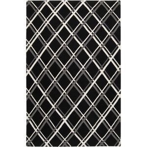 Frontier 132 X 96 inch Black, Charcoal, Khaki Rug
