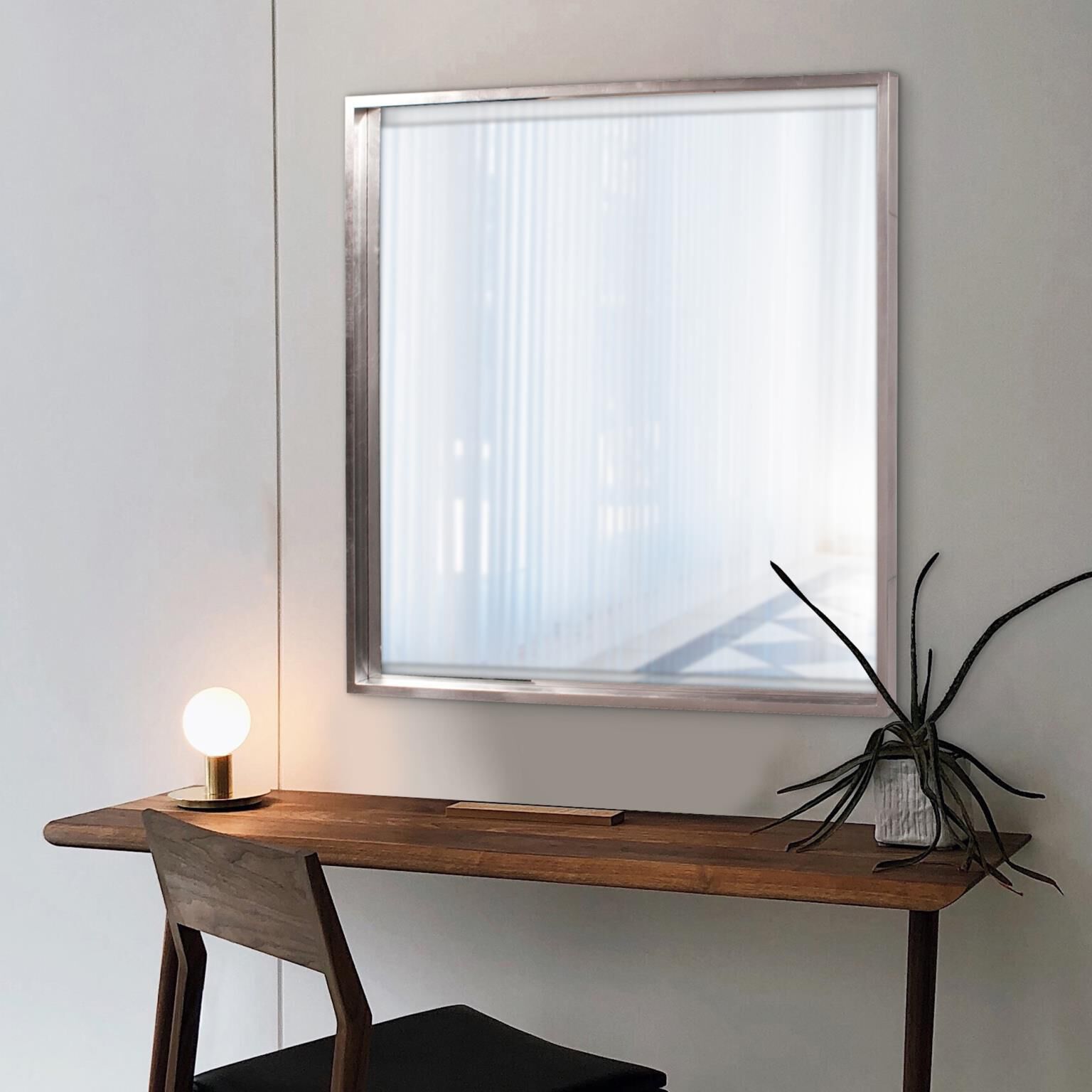 Isa 40 X 40 inch Bright Nickel Wall Mirror