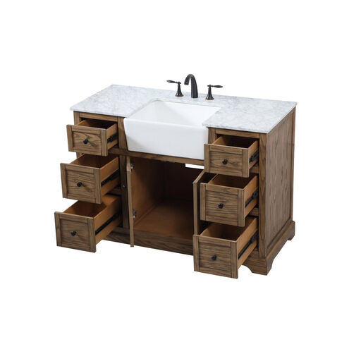 Franklin 48 X 22 X 35 inch Driftwood Bathroom Vanity Cabinet