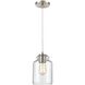 Josie 1 Light 6 inch Satin Nickel Mini Pendant Ceiling Light