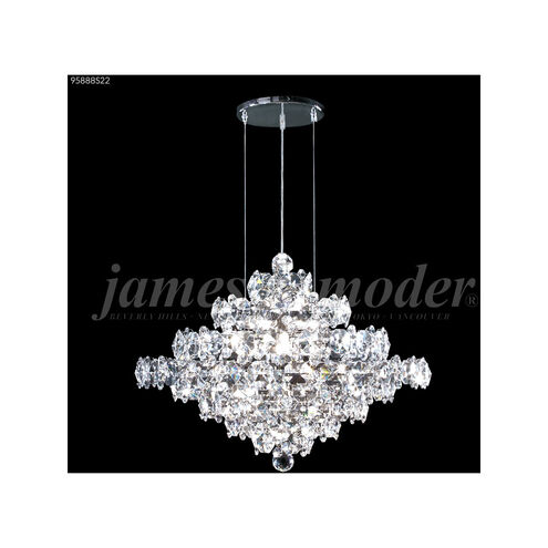 Continental Fashion 13 Light 21 inch Silver Crystal Chandelier Ceiling Light