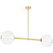 Richford LED 50.75 inch Aged Brass Island Light Ceiling Light