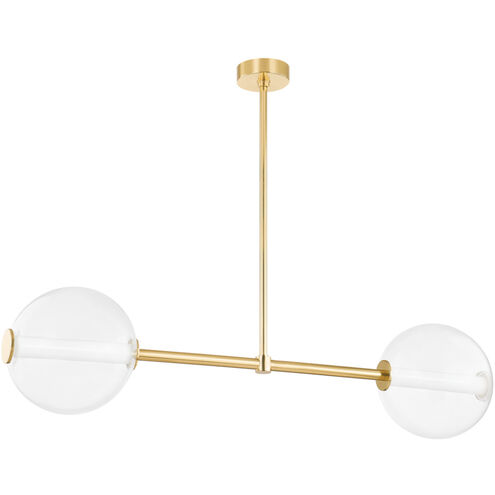 Richford LED 50.75 inch Aged Brass Island Light Ceiling Light