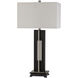 Glenview 33 inch 150 watt Black with Espresso Table Lamp Portable Light
