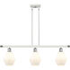 Ballston Cindyrella LED 36 inch White and Polished Chrome Island Light Ceiling Light in Matte White Glass