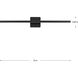 Phase 5 LED LED 32 inch Matte Black Linear Vanity Light Wall Light, Progress LED