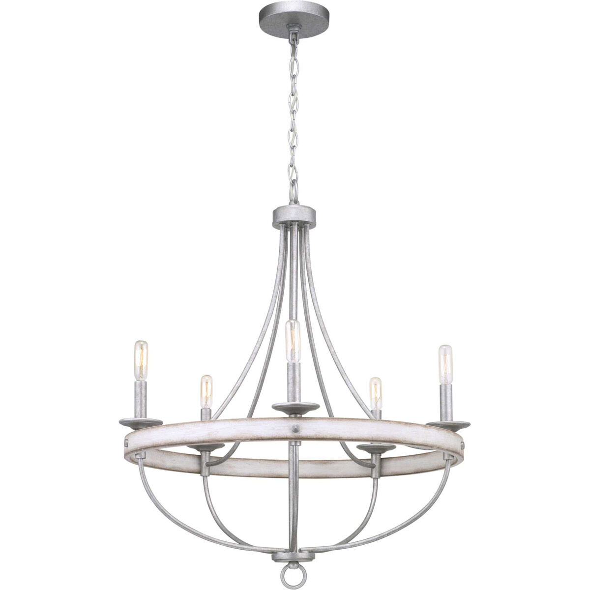 Camps Bay 5 Light 26 inch Galvanized Chandelier Ceiling Light