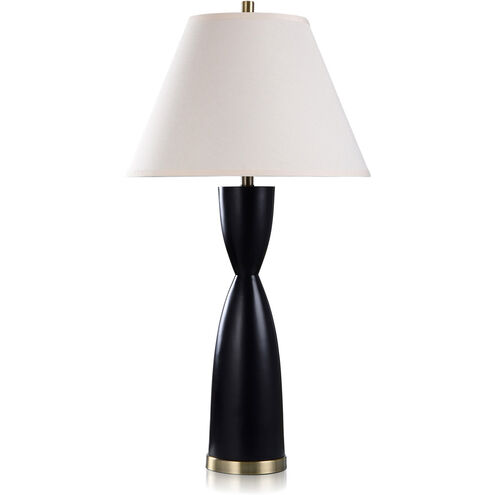 Dann Foley 36 inch 150.00 watt Satin Black Table Lamp Portable Light 
