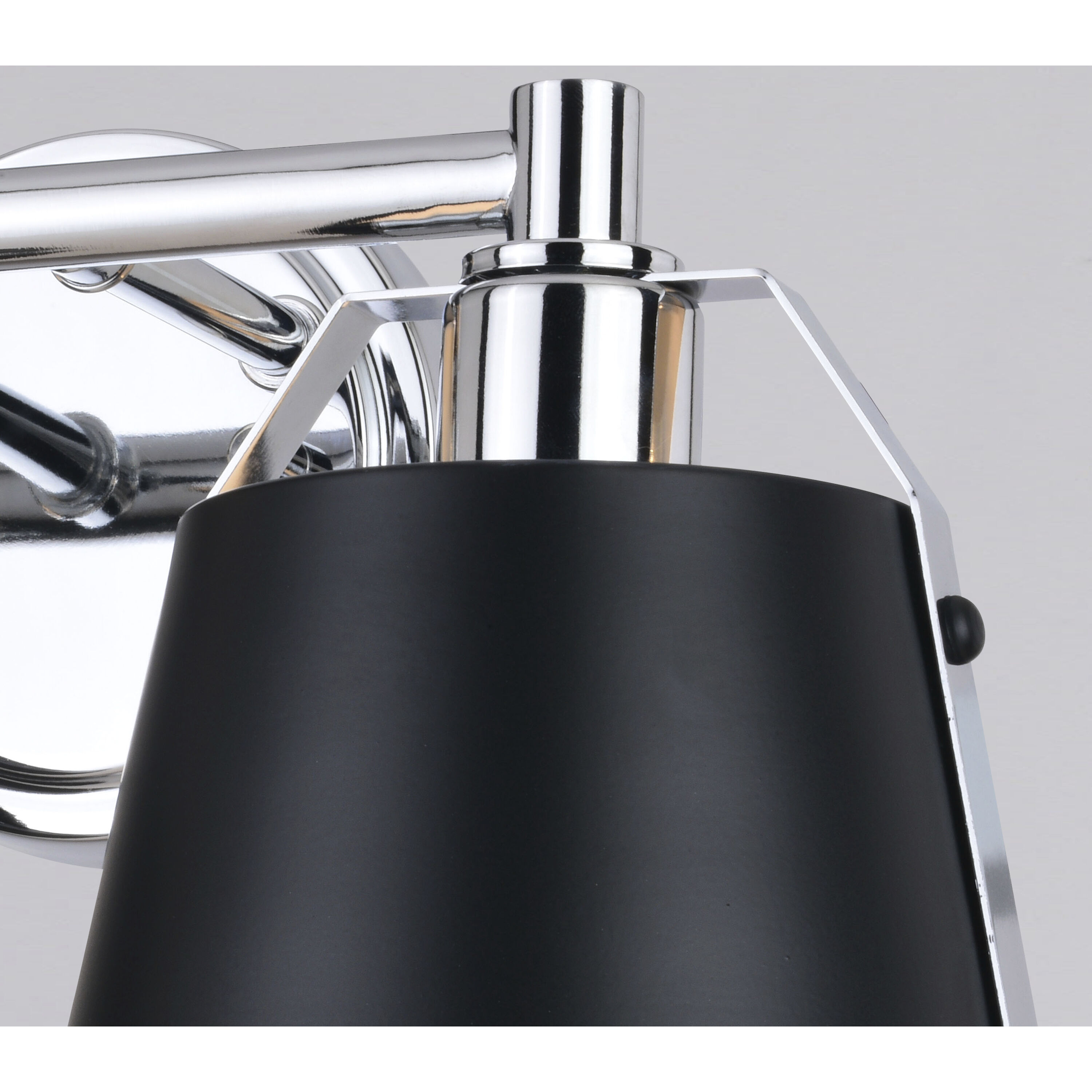 Barrington LED 16 inch Matte Black and Chrome Bathroom Light Wall Light in 2