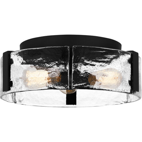 Angora 3 Light 15 inch Matte Black Flush Mount Ceiling Light