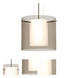 Pahu 12 1 Light Bronze Pendant Ceiling Light in Incandescent, Transparent Smoke/Opal Glass