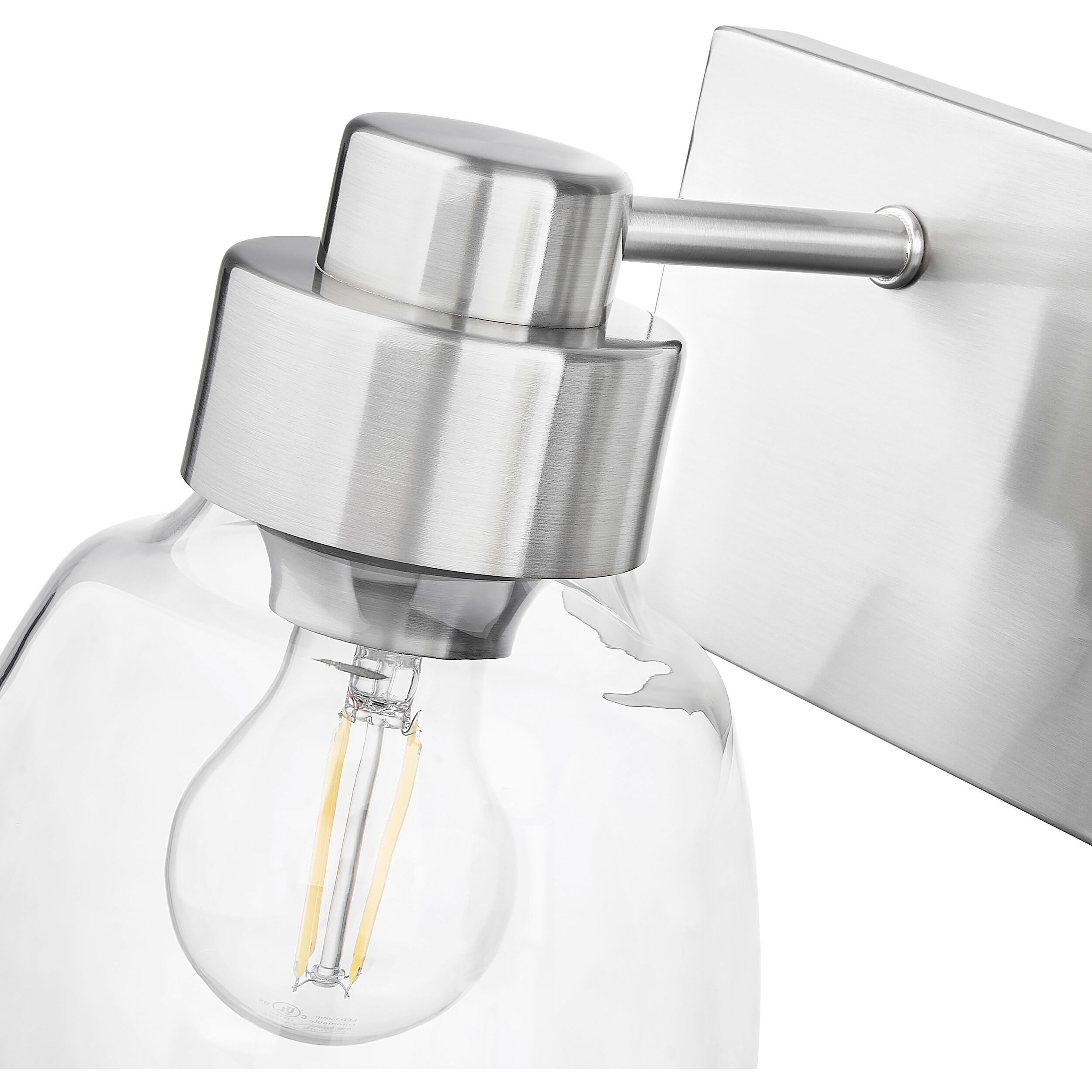 Remy Vanity Wall Light in Pewter