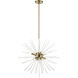 Uptown 8 Light 26 inch Antique Brass Pendant Chandelier Ceiling Light