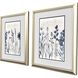Blue Dye Blue and Beige and Gray Framed Art, Propac