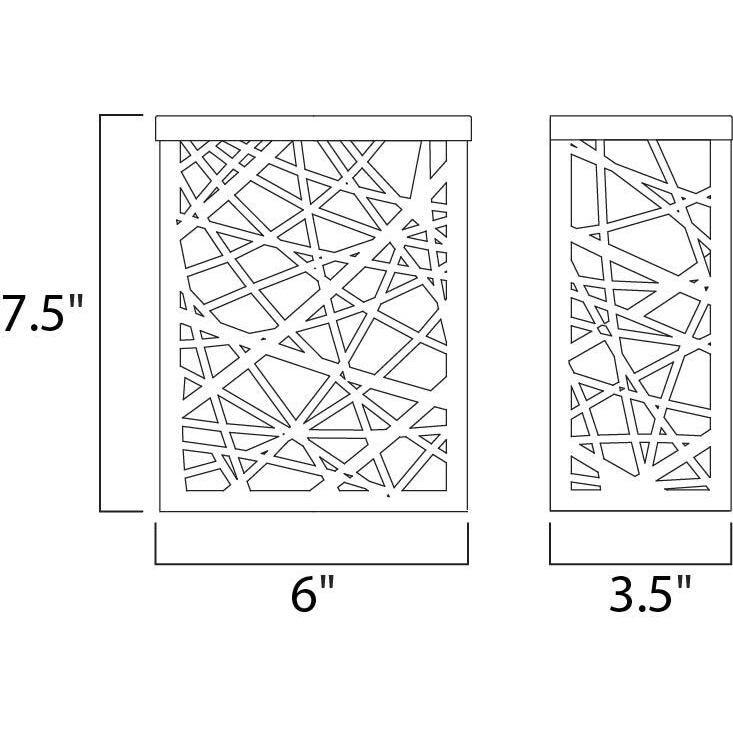 Inca LED LED 7.5 inch Bronze Outdoor Wall Sconce