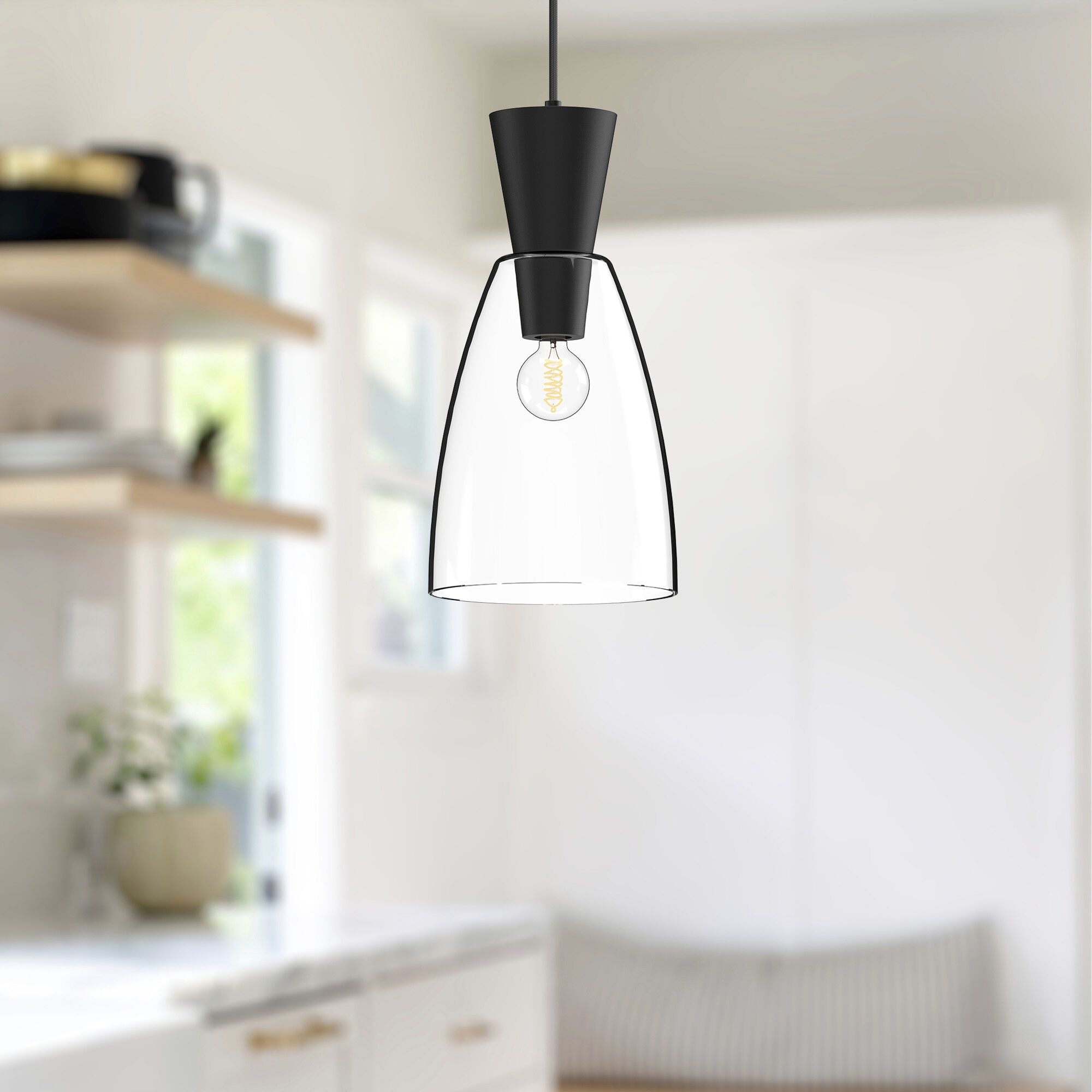 Alora Mood Arlo Pendant Ceiling Light in Matte Black