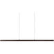 Vega LED 56 inch Black Linear Pendant Ceiling Light