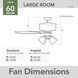 Dondra 60 inch Noble Bronze with Warm Grey Oak Blades Ceiling Fan